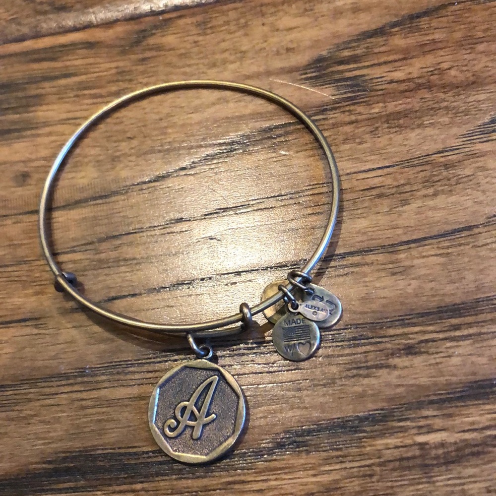 Letter A Alex and Ani bracelet